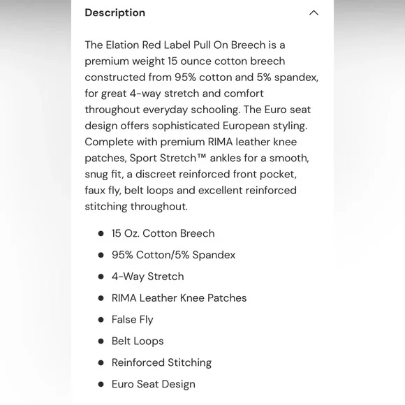 Elation Riding Pants - Picture 4 of 6